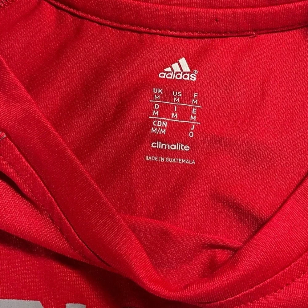 Adidas Houston Rockets Basketball NBA Climalite Red Graphic T-Shirt Mens Medium